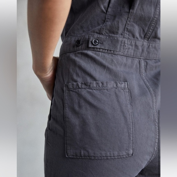 Outerknown SEA suit storm gray utility jumpsuit linen blend size Medium NWT 

M - Picture 5 of 14